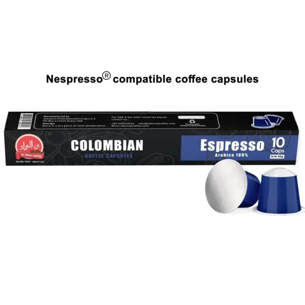 كابسولات قهوة اسبرسو كولومبية نسبرسو Colombian Espresso capsule Nespresso